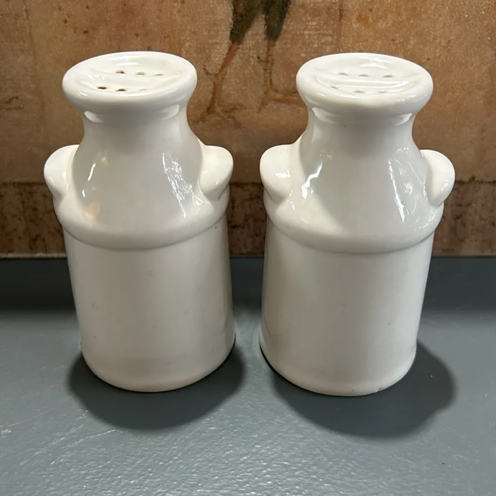 Vintage Kate McRostie ceramic rooster milk jug salt & pepper shakers